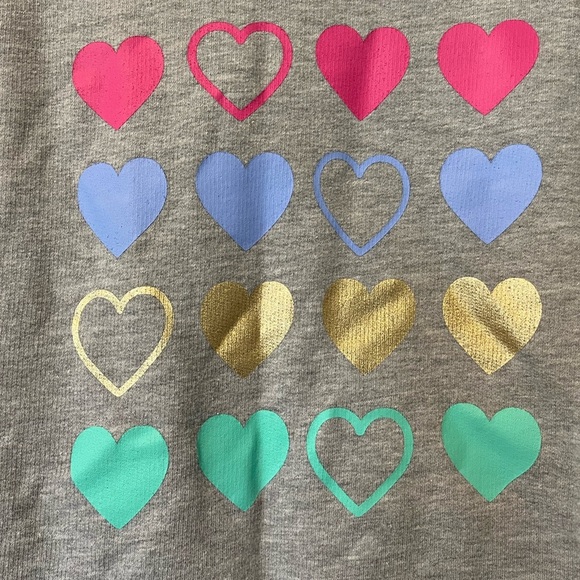 Crewcuts L(10-11) hoodie with heart design - Picture 2 of 6